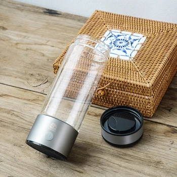 

Water Ionizer Glass Bottle Hydrogen Rich Water Maker Alkaline Healthy Water Cup Anti-Oxidation Hydrogen Generator Filtro De Agua