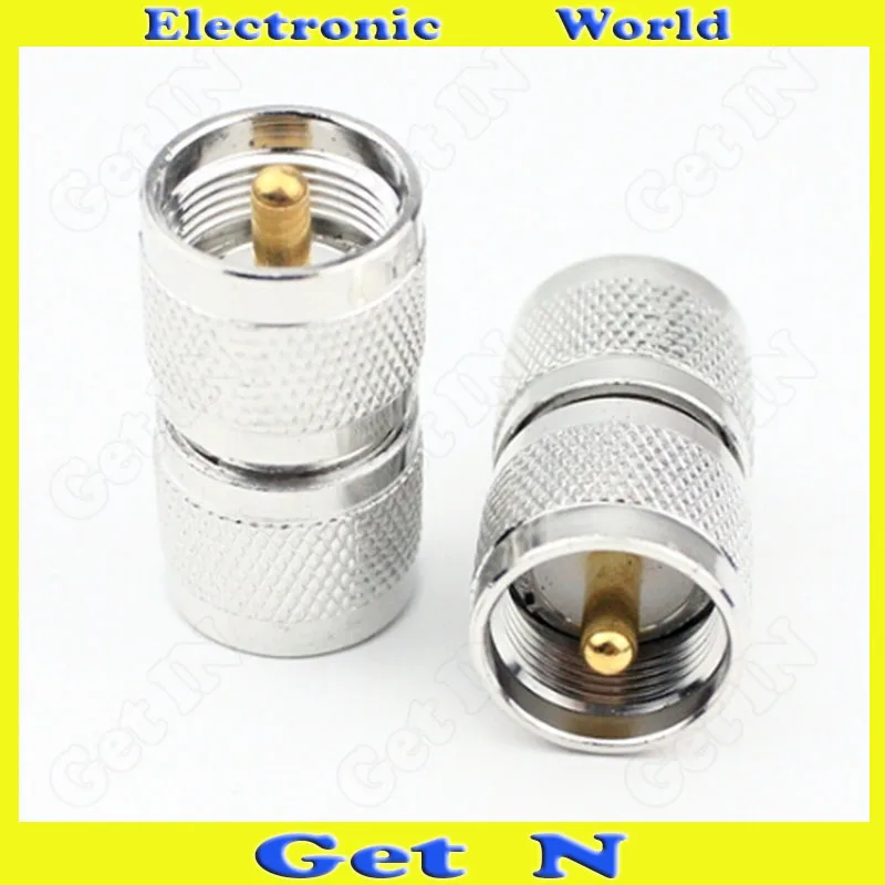 50pcs Adapter Connector Converting SL16 to Dual-Male SL16 for Walkie Talkie Antenna Interphone Parts