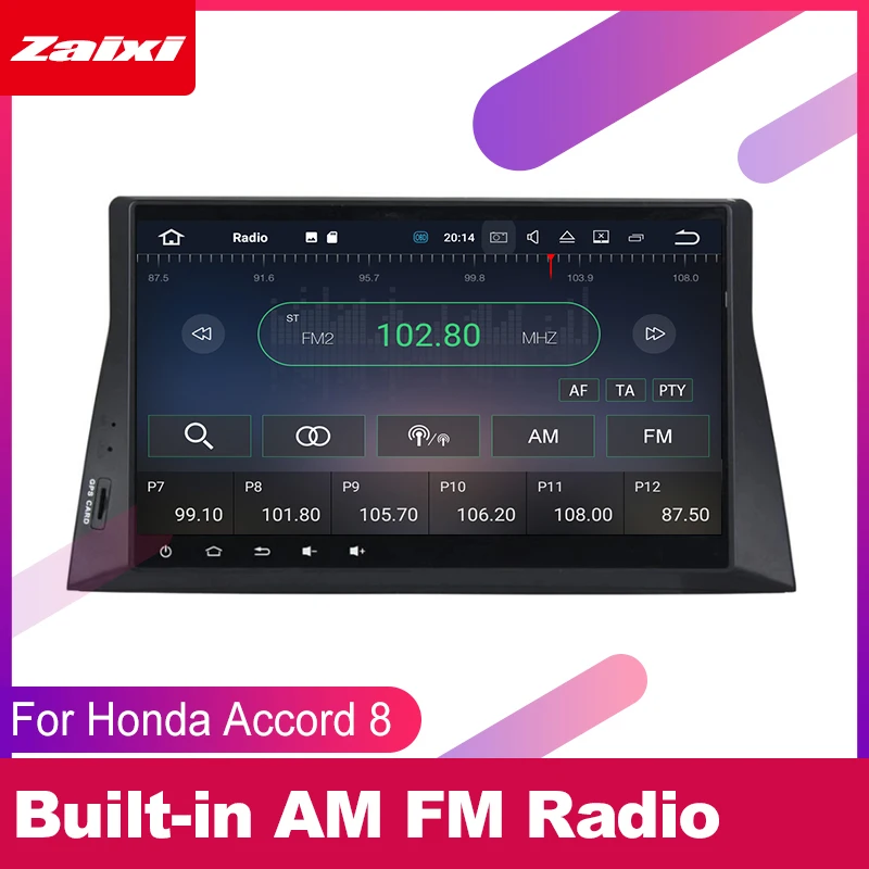 Discount ZaiXi android car gps multimedia player For Honda Accord 8 2008~2012 car dvd navigation radio video audio player Navi Map 4