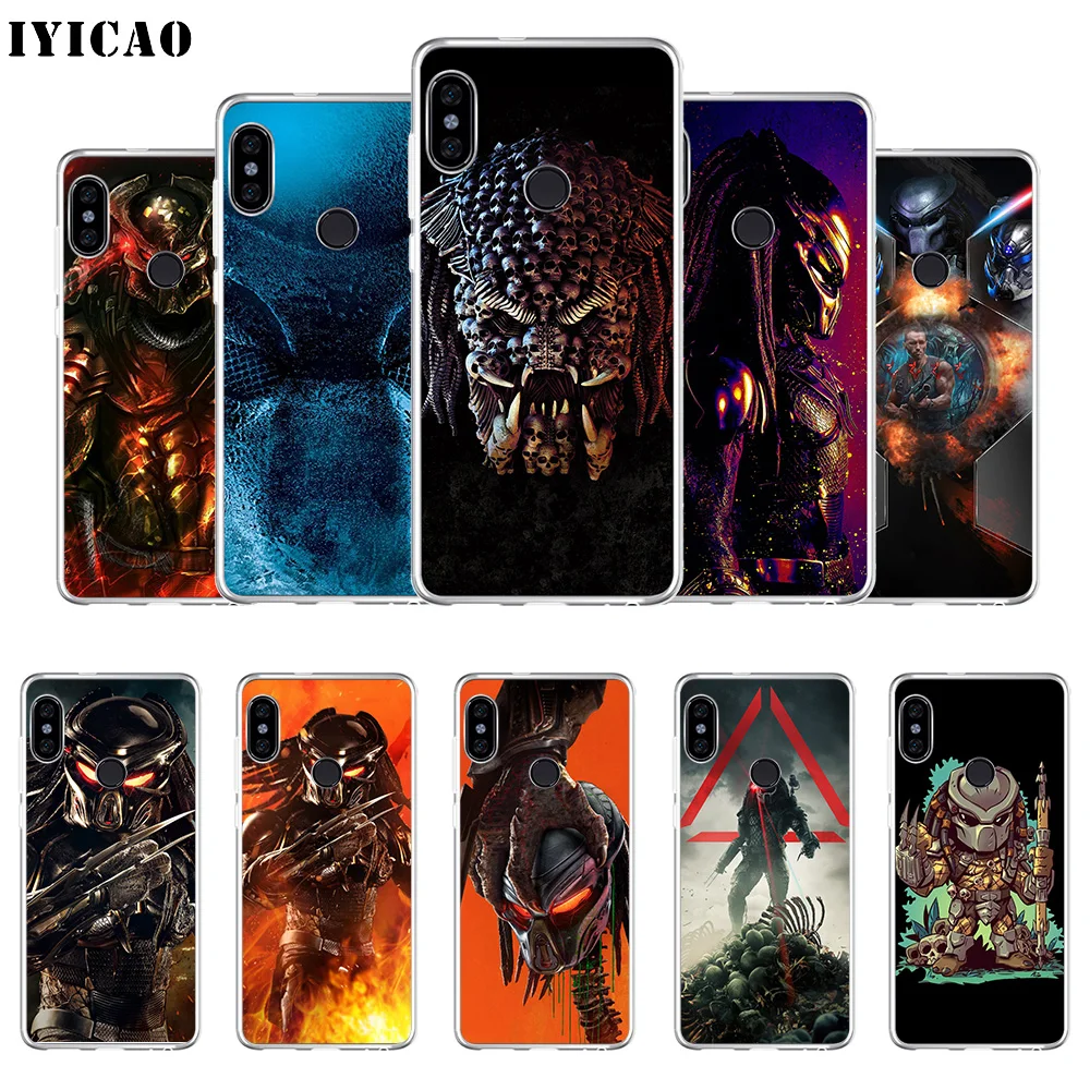 

IYICAO The Predator movie Soft Silicone Phone Case for Xiaomi Redmi 4A 5A 6A Note 7 6 5 Pro Plus Redmi 4X 5A Prime Cover
