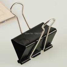 24 шт./упак.) 41 мм Металлические Скрепки скрепка с чёрным переплётчиком буквенный держатель канцелярские офисные канцтовары, зажим для Бейджа