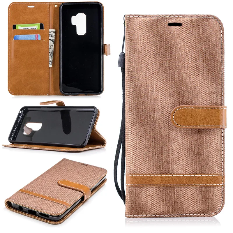Magnetic Flip Protect Cover For Samsung Galaxy S10 S10Lite S8 S9 A6 A7 A8 2018 A750 A3 A5 Note8 9 Case Denim PU Leather Cover (10)