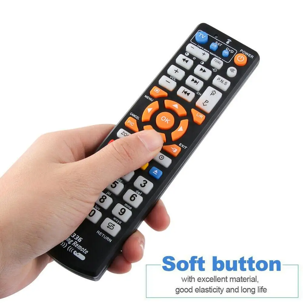 Universal L336 Smart Remote Control With Learn Function 3 In 1 Controller Work For 3 Devices TV STB DVD SAT DVB HIFI TV Box