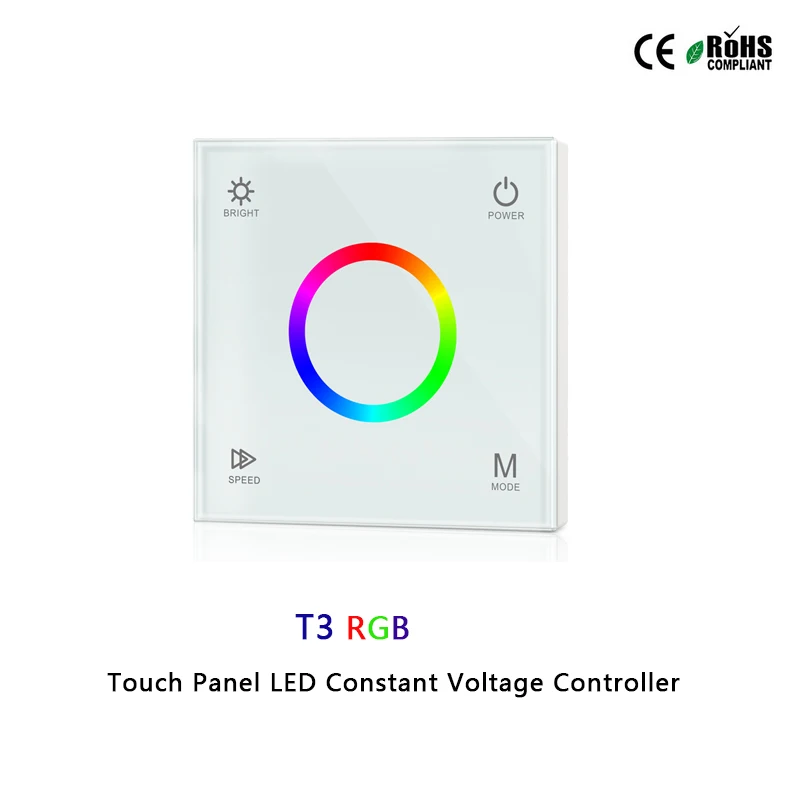 T1/T2/T3/T4 2,4G настенный сенсорный Панель светодиодный постоянного Напряжение контроллер для одного цвета/цветовая температура/RGB/RGBW светодиодный полосы - Цвет: J-T3