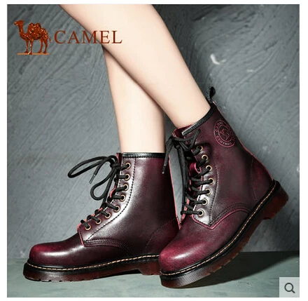 

camel leather Ying Lun Mading couple models boots  new winter fashion trends for men and women