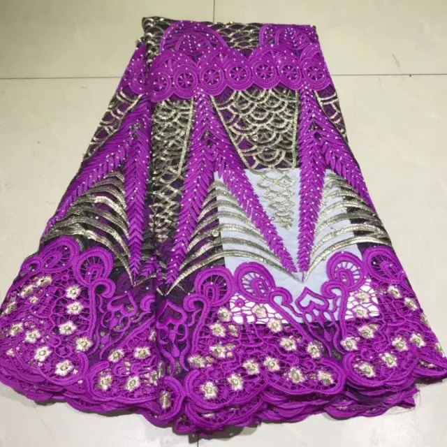 Новые африканские кружевные ткани для вечерние платья высокого качества Тюль французские кружева ткани для свадьбы полиэстер нигерийская кружевная ткань