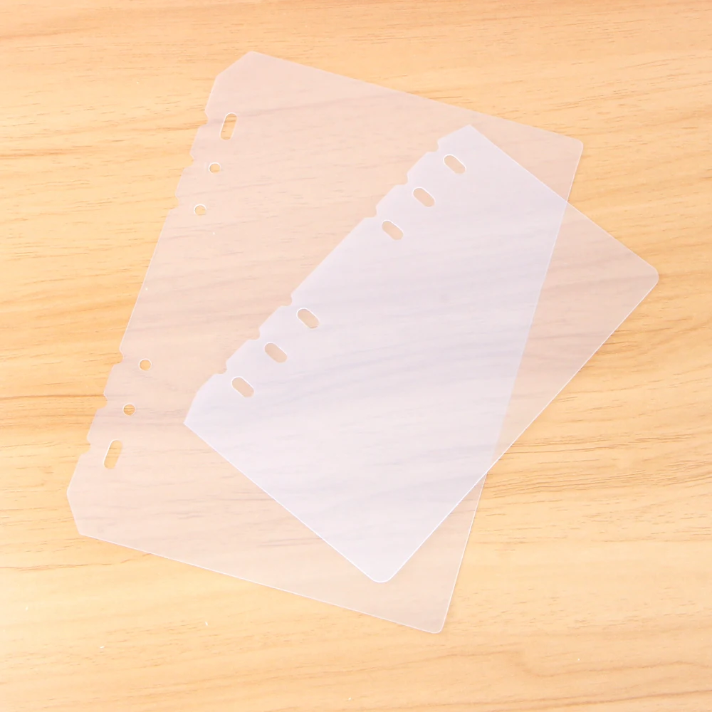 Transparent PP Separator Index Paper Separation Divider Page Plastic