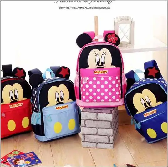  New Cartoon Children Backpacks Minnie Kids Kindergarten School bag Mickey Backpack Boys Girls Satch - 32968230652