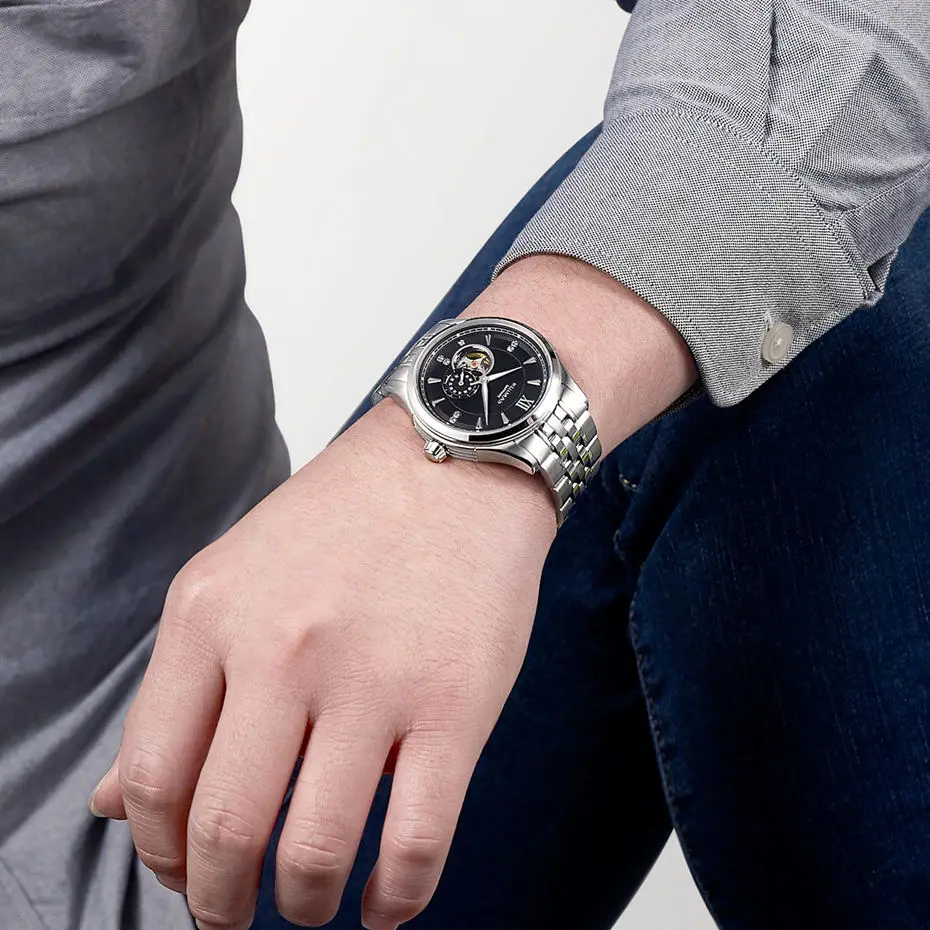 Мужские Роскошные Механические часы RUIMAS Reloj Hombre модные мужские деловые наручные