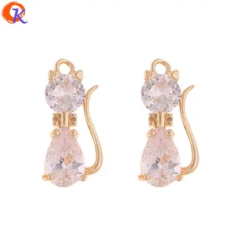 

Cordial Design 30Pcs 9*19MM Jewelry Accessories/Earrings Connectors/DIY Jewelry Making/CZ Pendant/Hand Made/Earring Findings
