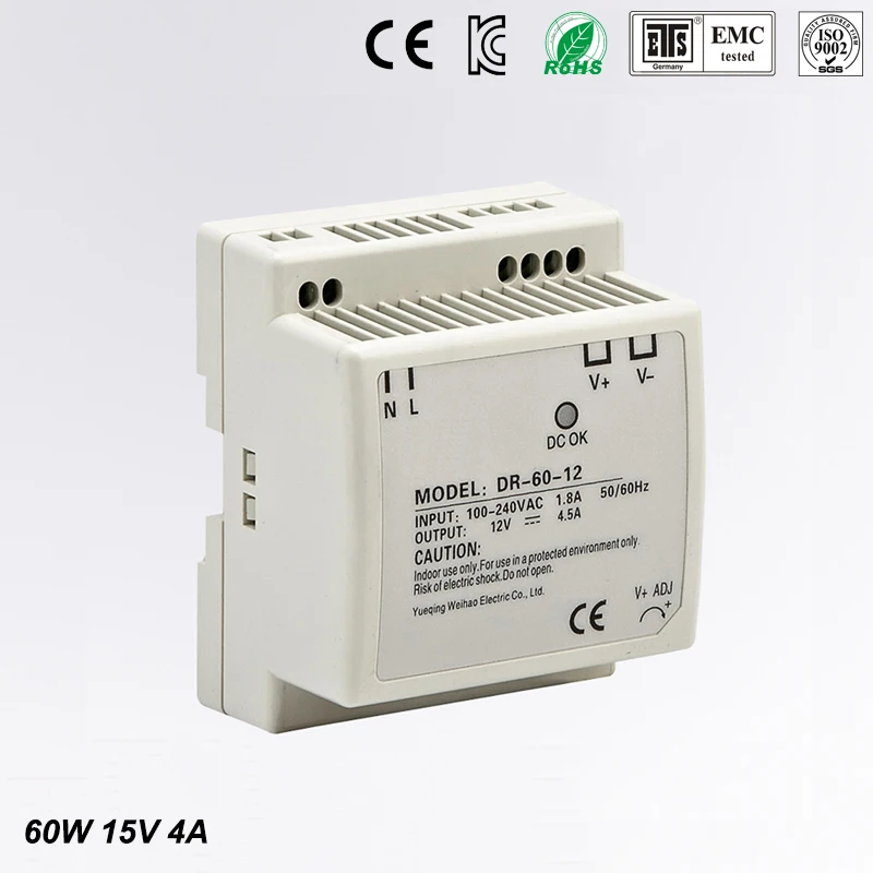Düşük maliyetli hızlı teslimat DIN RAY anahtarı güç supply1 5 v 4a DR-60-15 60 w 15 v 4a din montaj küçük boyutlu ince boyutu: Ucuz Düşük maliyetli hızlı teslimat DIN RAY anahtarı güç supply1 5 v 4a DR 60 15 60 w 15 v 4a din montaj küçük boyutlu ince boyutu, Satın Kalite Anahtarlama Güç Kaynağı doğrudan Çin Tedarikçilerden: Düşük maliyetli hızlı teslimat DIN RAY anahtarı güç supply1 5 v 4a DR-60-15 60 w 15 v 4a din montaj küçük boyutlu ince boyutu
✓ Ücretsiz Kargo Worldwide tadını çıkarın! ✓ Sınırlı Zaman Satış ✓ Kolay Dönüş Marka Adı: tarautom Model Numarası: DR-60-15V çıkış Tipi: Tek çıkış Gücü: 200W - 101 çıkış Frekansı: 47~63HZ çıkış Akımı: 6A is_customized: Evet 
