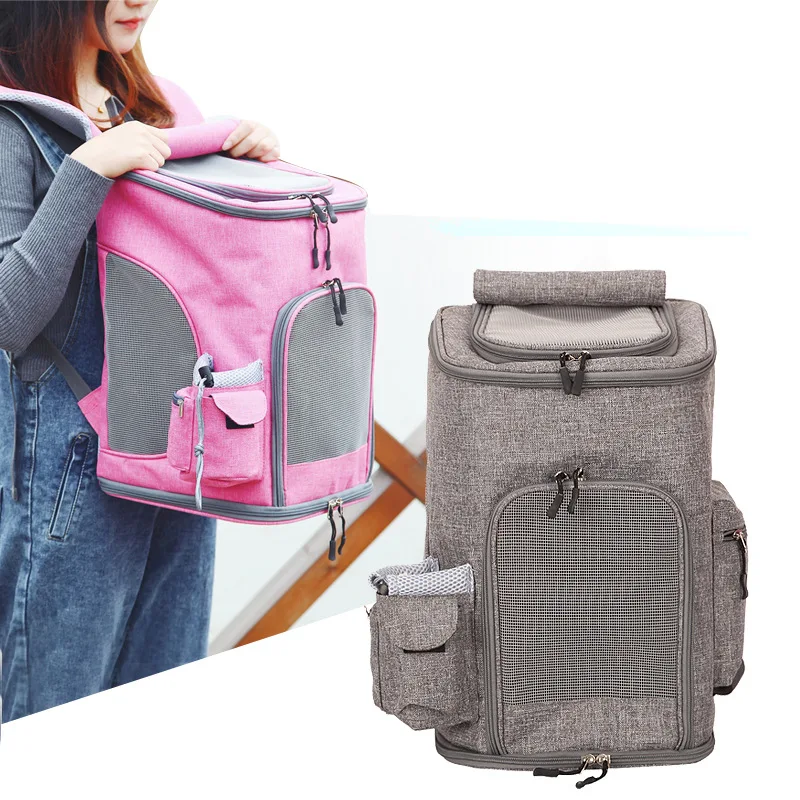 

Cat Carrier Bag Extra Large Capacity Pet Backpack For Dog Portable Animal Handbag Outdoor Shoulder Bags