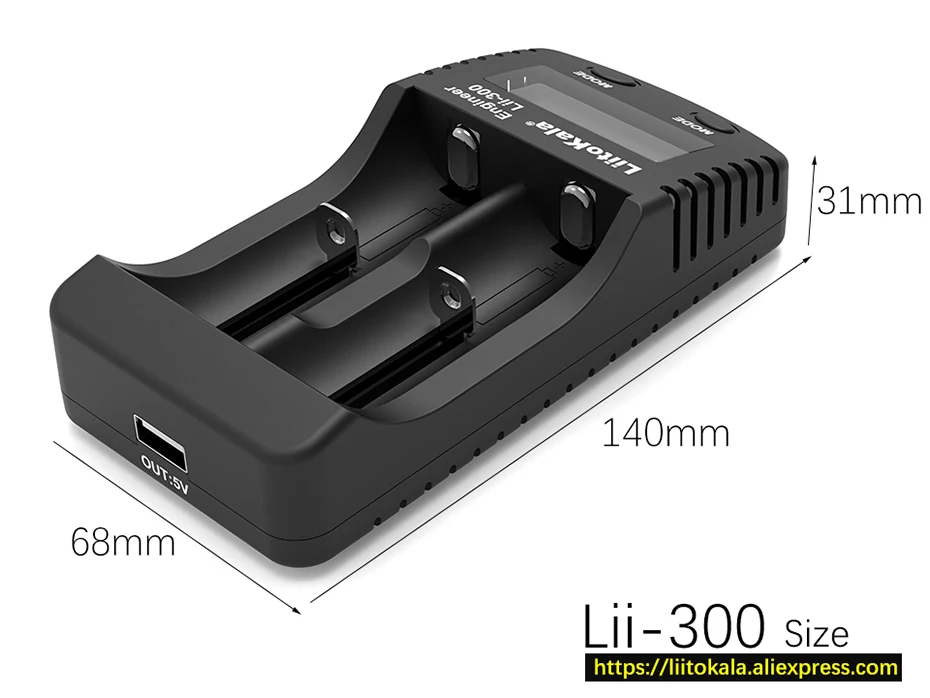 Liitokala Lii-500 Lii-402 Lii-202 Lii-100 3.7V 1.2V Multifunction 18650 26650 21700 17355 18350 14500 AA AAA  Battery Charger