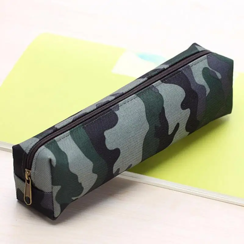 

canvas Camouflage Eyebrow Pencil Case Bag Pouch Cosmetic Makeup Bag School Student Travel Mini Bag for Gift