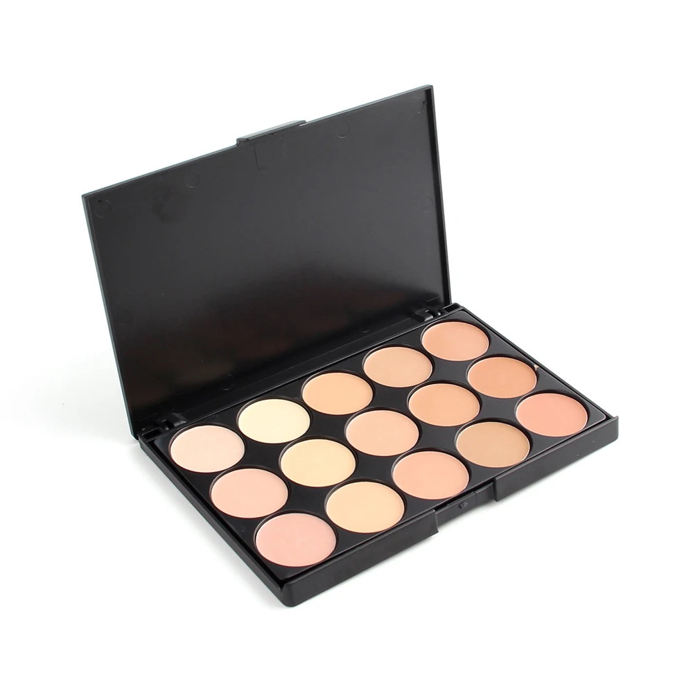 New Professional 15 Color Foundation Make-up Concealers Palette With Brush Makeup Concealer Camouflage Cream Eye Face Cosmetic (3)