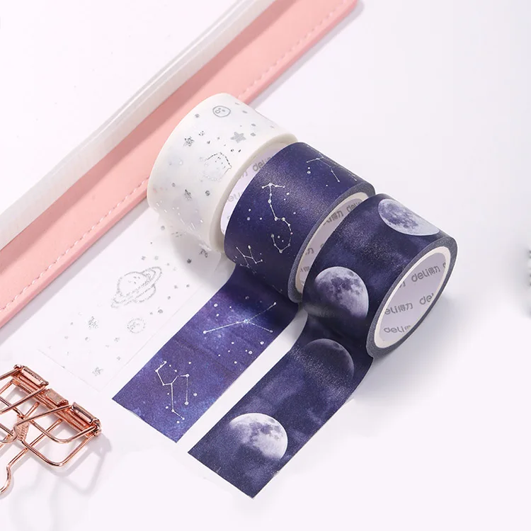 

Washi Tape Constellation Universe Moon Cute Style Scrapbooking Paper Decor Student Stationery Office Supplies 1pcs