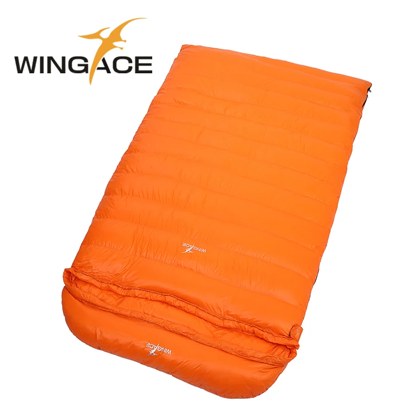 WINGACE 225*130 см наполнение 1000 г утиный пух большие спальные мешки кемпинг открытый