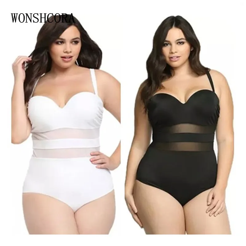 WONSHCORA 4XL женский купальный костюм пляжный Biquini Infantil трикотажные Купальники