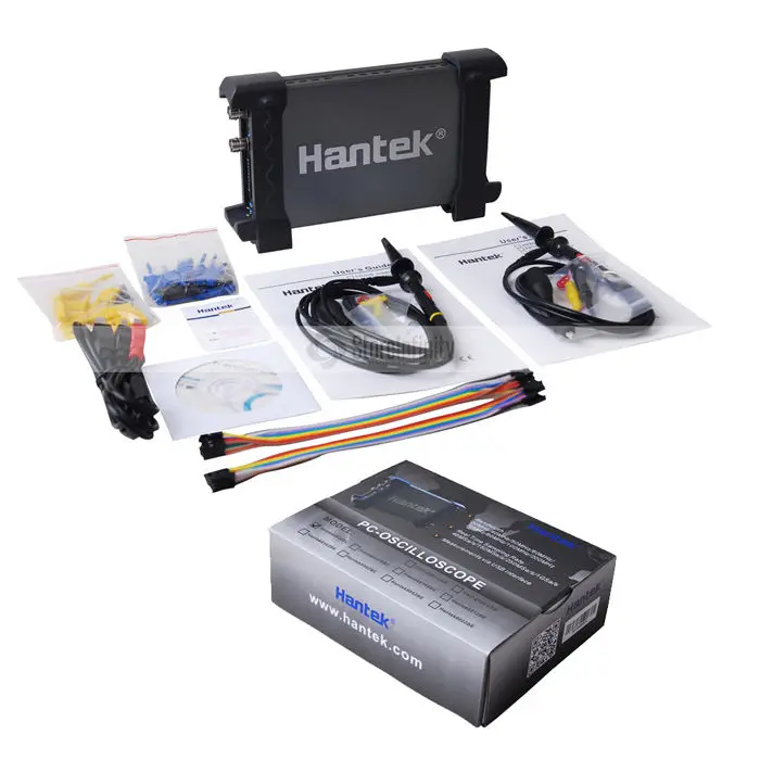 Портативный цифровой осциллограф Hantek 6022BL для ПК USB + анализатор логики 16