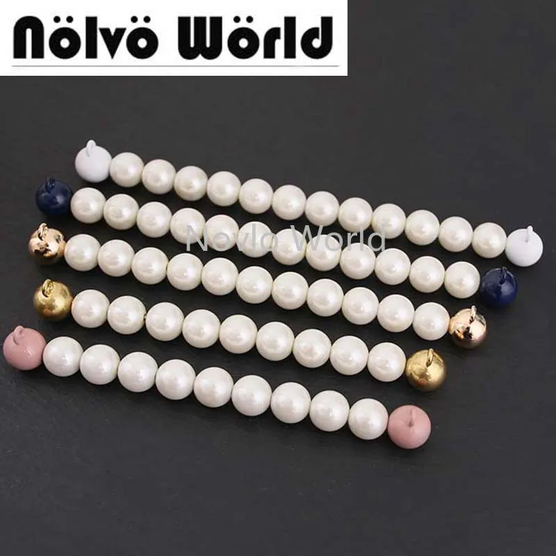 

5 styles pearl DIY hardware accessories bag acrylic handle handbag for handmade pearl beaded ladies female wedding evening bag