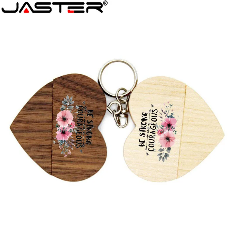 JASTER(более 10 шт. бесплатный логотип) деревянный Usb флэш-накопитель с сердцем Флешка накопитель 8 г 16 г 32 Гб 64 Гб свадебный подарок фотография подарок