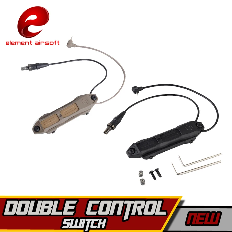 

Element Tactical 20mm Mount Double Control Switch for IR green laser PEQ-15 DBAL-D2 softair weapon arma wapens waffen fleshlight
