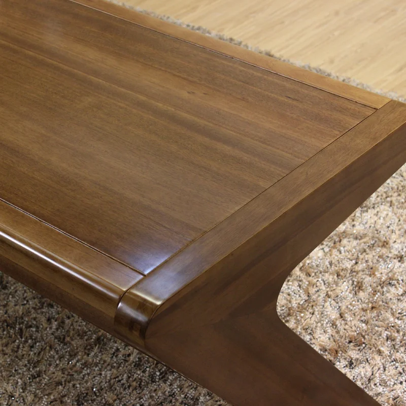 All Solid Wood Walnut Computer Desk Minimalist Home Laptop Type Z