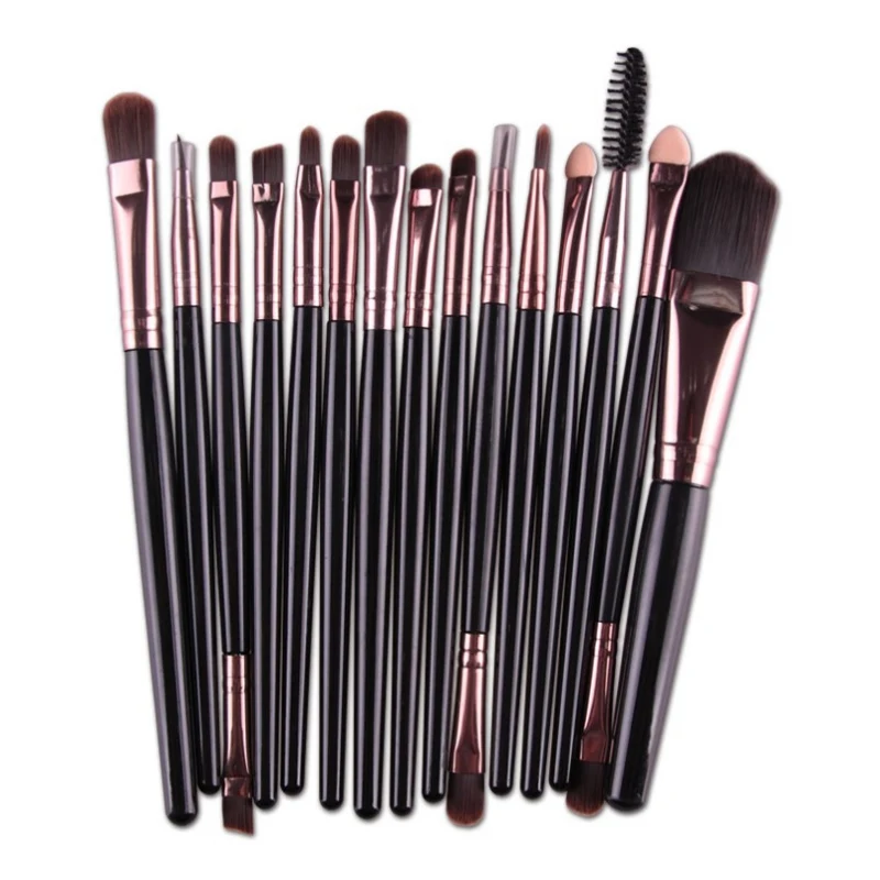 

15 Pcs Professional Cosmetic Makeup Brush Women Foundation Eyeshadow Eyeliner Lip Make Up Eye Brushes Set