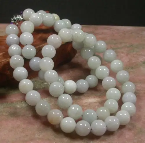 

0151 Natural A JADE Jadeite Bead beads Necklace 31 inches