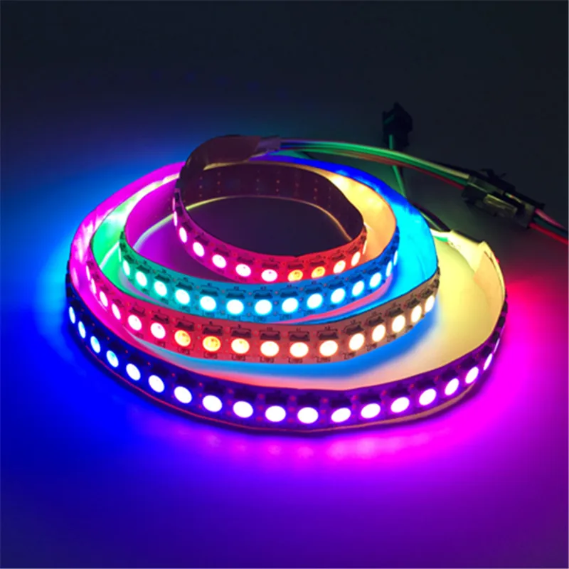 1 м/5 м WS2812B 30/60/144 светодиодов/м Smartled pixel RGB индивидуально Адресуемая Светодиодная