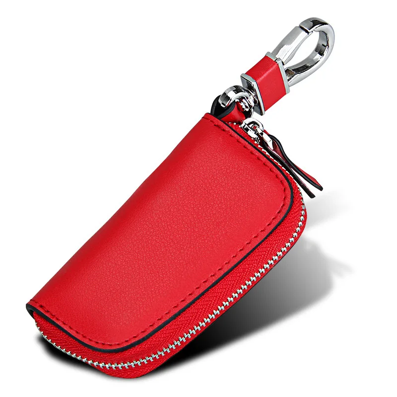 Swdvogan Women's 6 Colors Genuine Leather Car Key Holder, Famous Brand