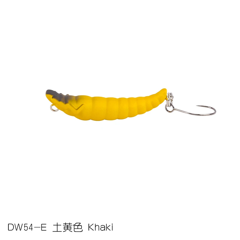 TSURINOYA DW54 35 мм 2,4g опускается на дно приманка для рыбалки карандаш насекомых приманка жесткая червь искусственная наживка; форель - Цвет: DW54-E