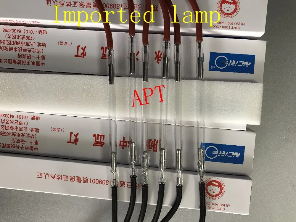 Imported Xenon/flash lamp for IPL SHR E-LIGHT and ND YAG laser machine with wholesale price 7 65 130mm ipl xenon lamp e light glass lamp shr flash lamp