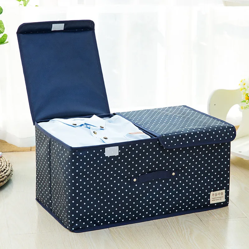 

Two Covers Waterproof Oxford Storage Box Clothes Makeup Sundries Toy Drawer Organizer Quality Underwear Organizer For Wardrobe