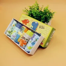 Шорты детская одежда с принтом динозавра Детские Боксеры для мальчиков, хлопковые трусы, 5 шт./лот, трусы для малышей, нижнее белье для подростков