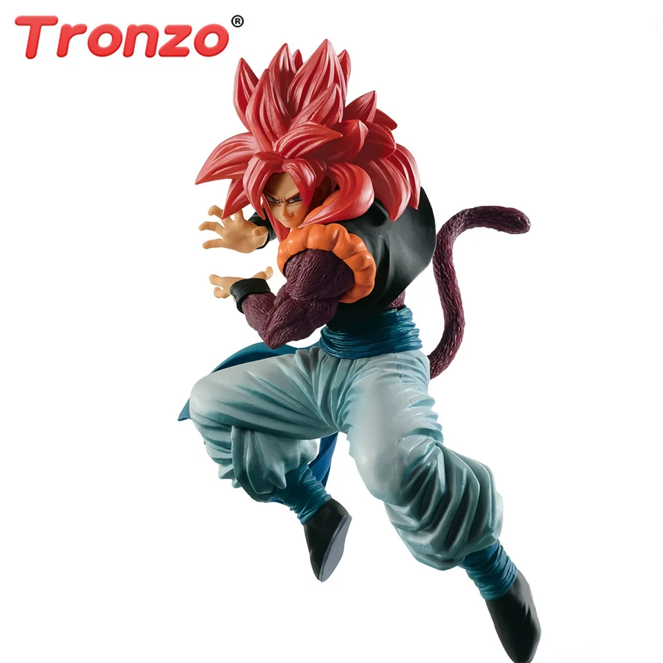 

Tronzo Action Figure Dragon Ball Super Saiyan 4 Gogeta Figure PVC Action Model Toys Dragon Ball GT Gogita Red Hair Figurines