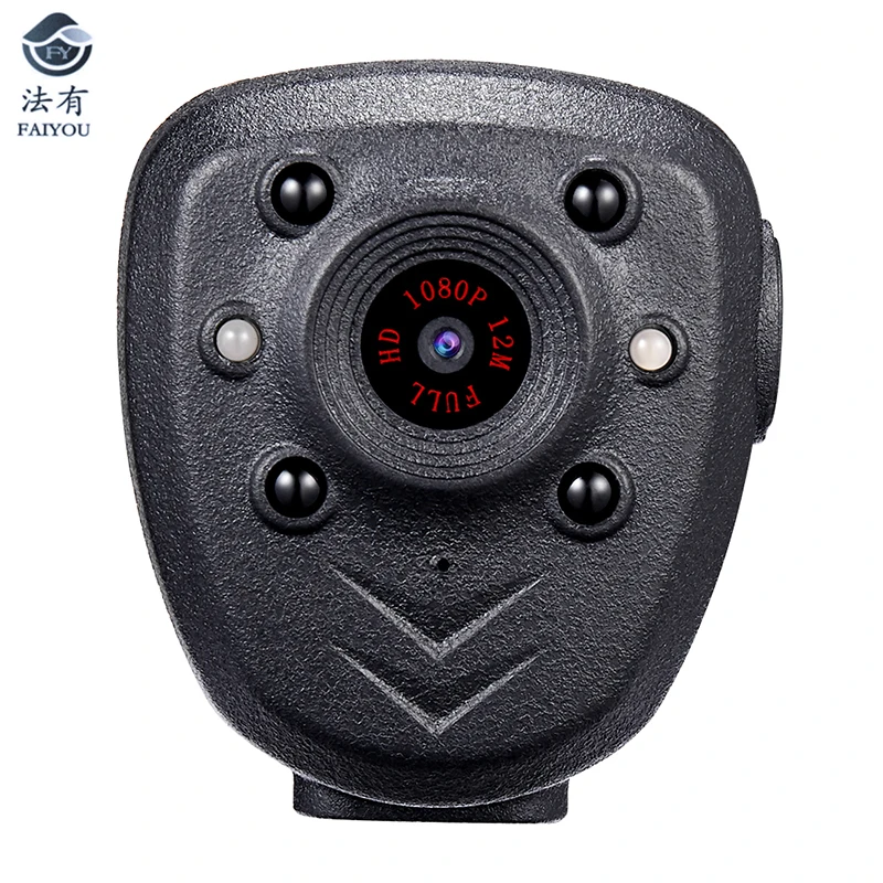 

HD 1080P Police Body Lapel Worn Video Camera With 32G Memory DVR IR Night Vision LED Light Record Digital Mini DV Recorder
