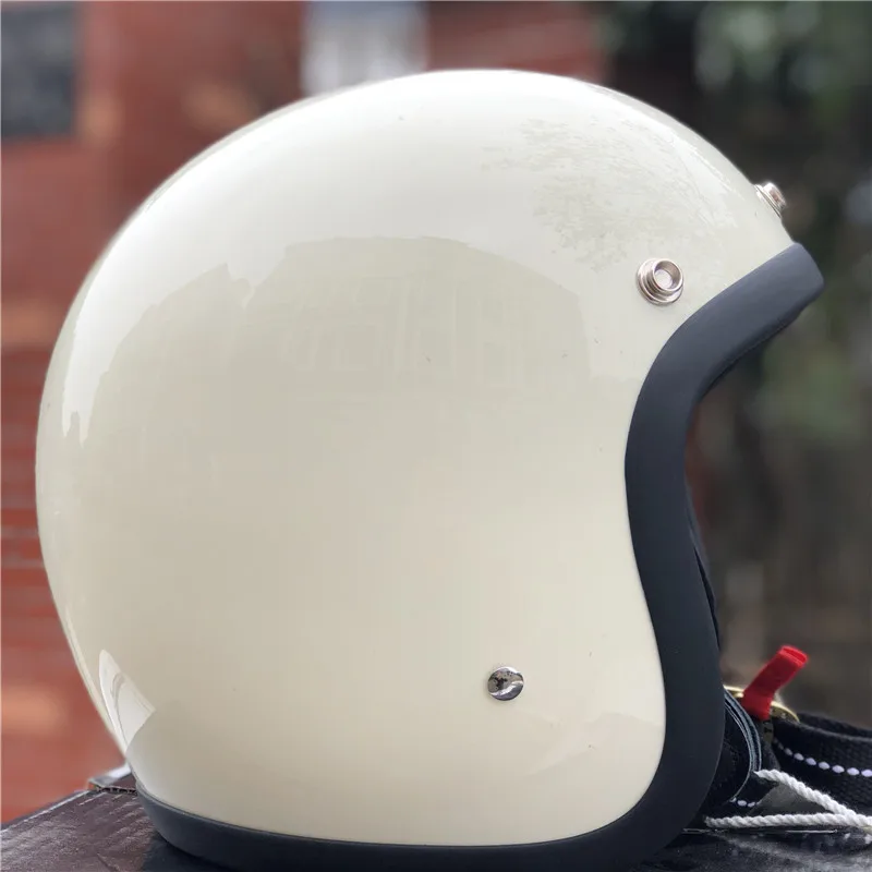 TT& CO ручной работы ретро мотоциклетный шлем 3/4 с открытым лицом мотоциклетный шлем Винтажный стиль DD кольцо Пряжка тонкий корпус старый стиль велосипеда