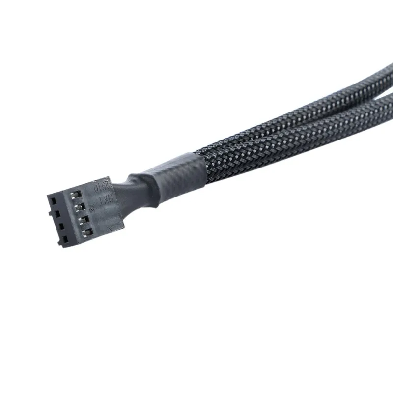 Плетеный Y Сплиттер 3/4 pin PWM Fan компьютерный Удлинительный кабель питания для