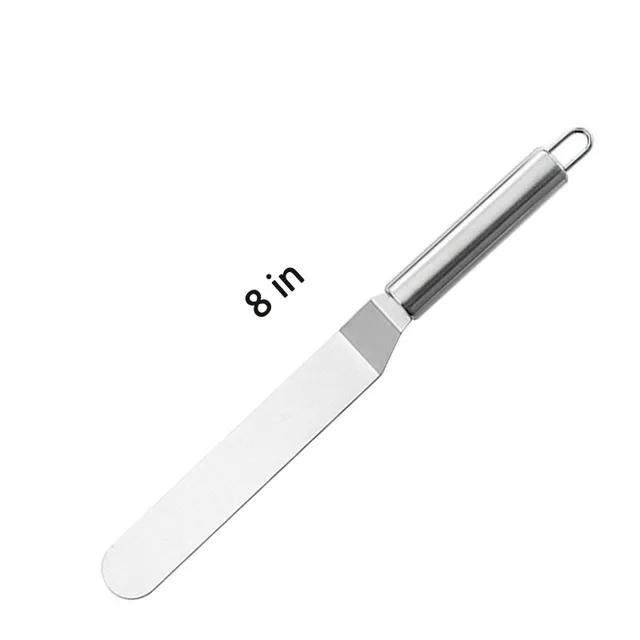 Icing Spatulas Stainless Steel Offset Frosting Spatula Cake Decorating Spatulas Set 6in,8in,10in