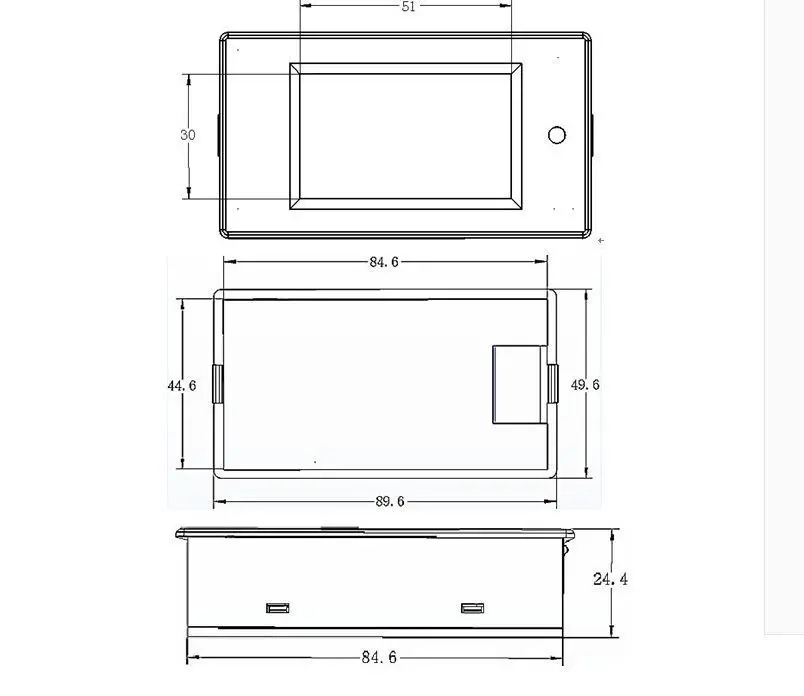 DC 100A 6 5 ~ 100v LCD комбинированный измеритель напряжения тока кВт/ч ватт панельный
