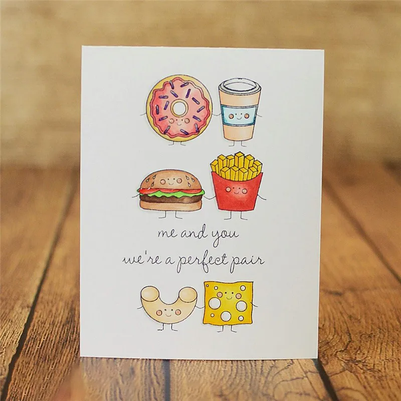 

DiyArts Cute French Fries Hamburger Toast Metal Cutting Dies Scrapbooking 6Pcs Craft New 2018 Embossing Stencil Card Decoration