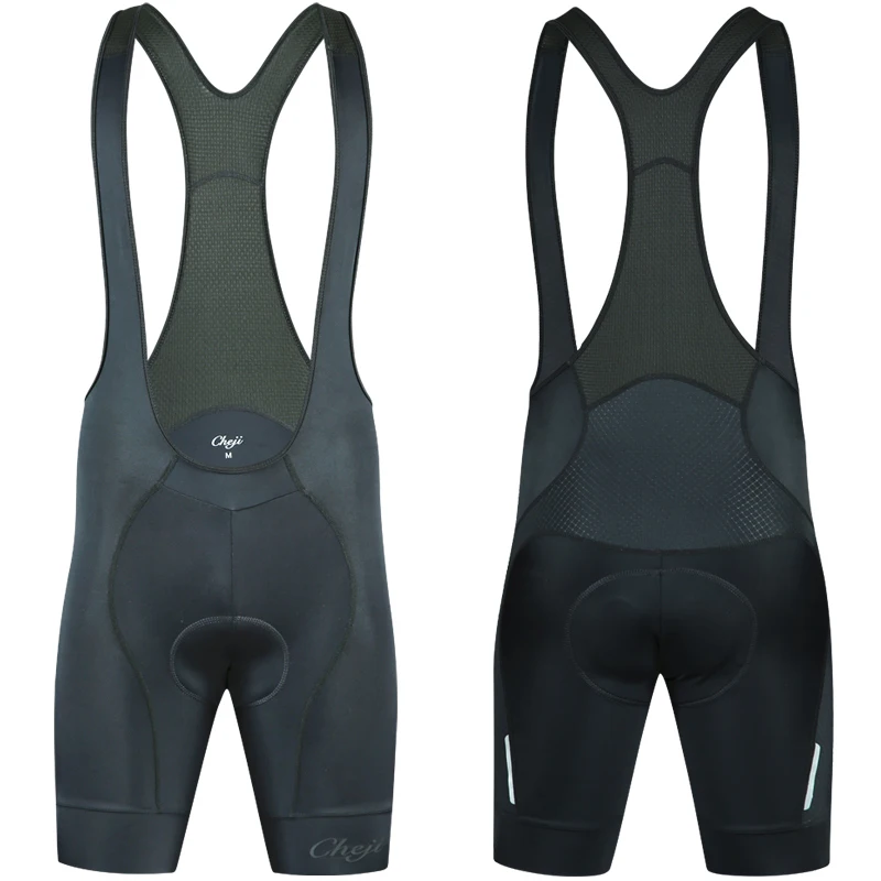CHEJI 2018 bicicleta pantalones cortos nueva llegada de los hombres pantalones cortos de ciclismo negro Lycra de alta calidad ropa de ciclismo personalizada hombre - 2