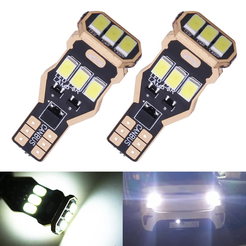 

2Pcs T15 W16W Led Light 5630 9SMD Canbus Interior Light T15 Side Marker Light Bulbs W16W T10 Reverse Backup Lights