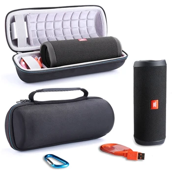

2019 Newest Travel Protective Wireless Bluetooth Speakers Case for JBL Flip 3/4 Extra Space For Plug&Cables Storage Zipper Bags
