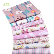 Chainho, розовый Цветочная серия, печатные твиловая, хлопковая ткань, Лоскутная Ткань для DIY шитье и квилтинг для малышей и детей материал, CC320