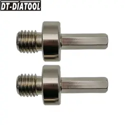DT-DIATOOL 2 шт переходник для адаптера M14 наружная резьба 3/8 шестигранным хвостовиком для M14 керна Сменные фрезы для маникюра диск