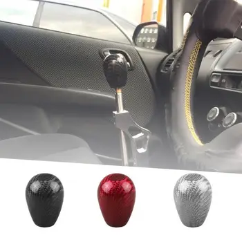 

Car modified carbon fiber gear head accessories oval hanging head carbon shift gear shift head car tools