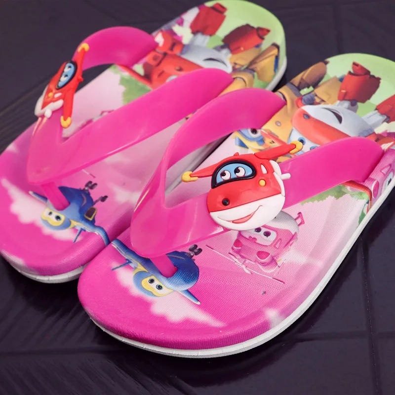 Дети Мальчики Лето паук ПВХ пляжные тапочки мягкие мультфильм Нескользящие шлепанцы домашняя обувь баня 2-10years XQ01