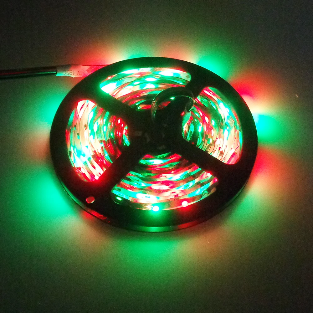 3528 RGB led strip DC12V 5M 60led/M flexible stripe rope changeable strip non-waterproof for home car party decor SR 3528 RGB led strip DC12V 5M 60led/M flexible stripe rope changeable strip non-waterproof for home car party decor SR